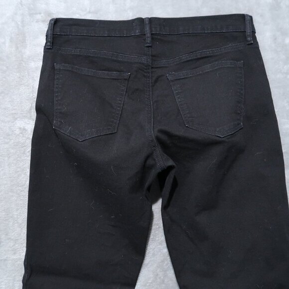 Gap Jeans Womens 32x30 Black 1969 Straight Medium Rise Dark Wash Stretch Goth - Picture 5 of 14